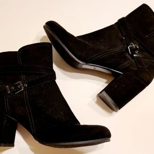 Black suede Madden Girl booties